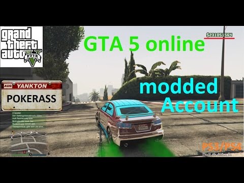 gta 5 online free modded account ps4